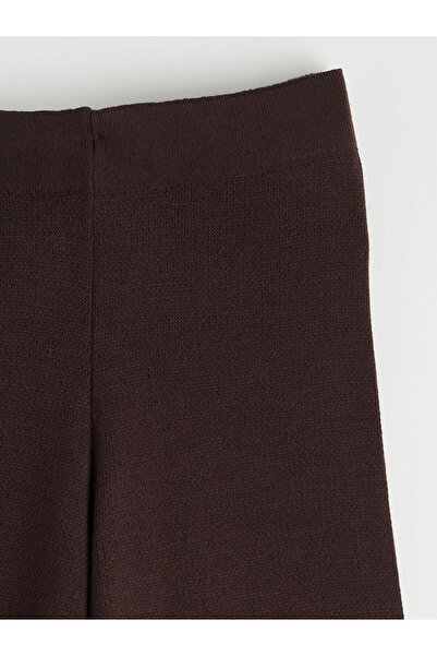 LC Waikiki Vizyon New Season Elastic Waist Wide Leg Women's Knitwear Trousers