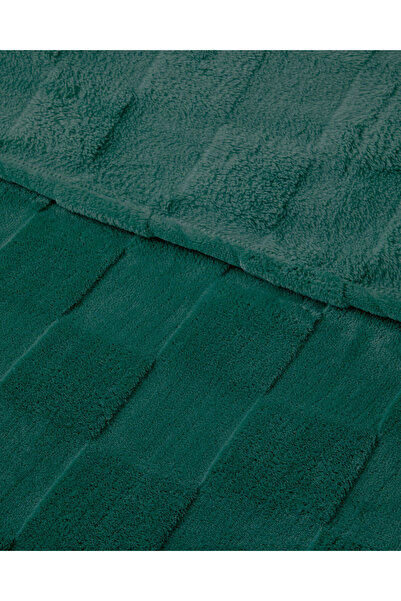 English Home Classic Check Jacquard Supersoft Single Blanket 150X200 cm Dark Green