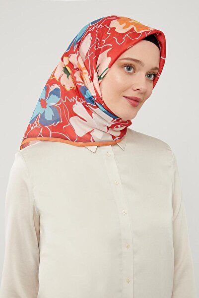 Levidor Red Clover Pattern Soft Cotton Scarf