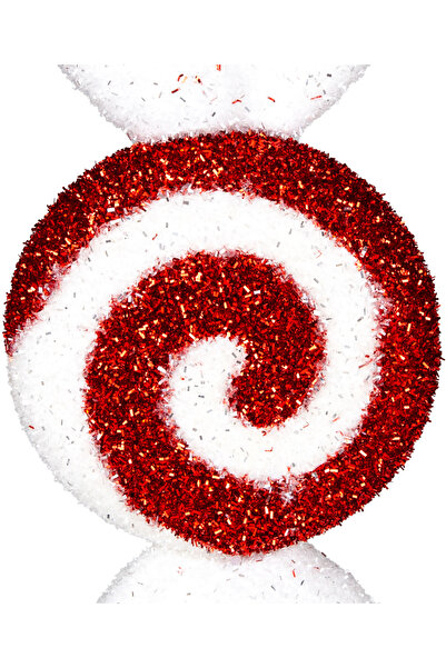 Herdekora Christmas Tree Ornament, Candy Figure, Red-White - 18X34 cm