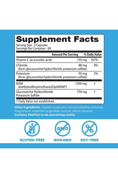 Doctor's Best Synergistic Glucosamine MSM Formula Capsules - 180