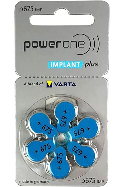 genernic باور وان، ١٠ عبوات (٦٠ بطارية) بطاريات زراعة القوقعة! ٦٠ بطارية