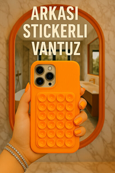 Case collection Vantuzlu Telefon Tutucu Slikon Araba Ayna Yapıştır Tüm Modell...