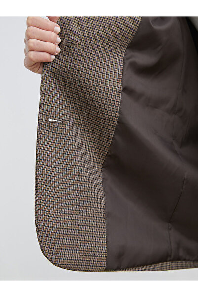 LC Waikiki Peak New Season Houndstooth Pattern Women's Blazer Jacket