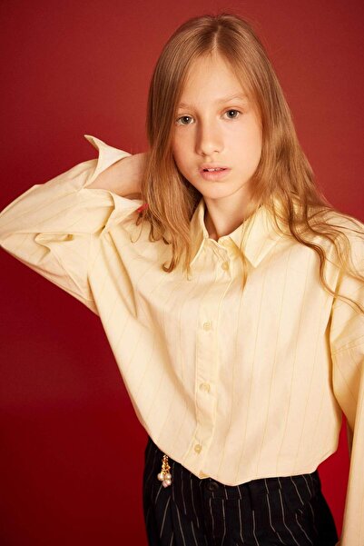 DeFacto Girls' Poplin Long Sleeve Shirt G3360A825Wn