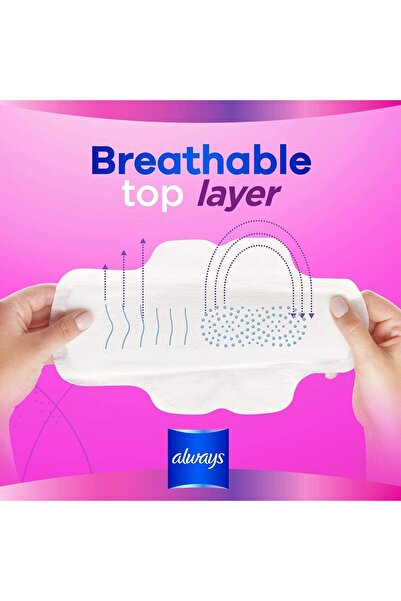 Always Diamond FlexFoam, Large sanitary pads with wings, 10 ct