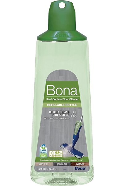 BONA Multi-Surface Hard Floor Cleaner Cartridge, 34 fl oz, Unscented, Refillable