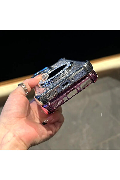 Generic Glitter Case for Vivo V60 Lite 5G，Sparkly Stand，Makeup Mirror，Magnetic Gradient V 60 Lite 5G Cover