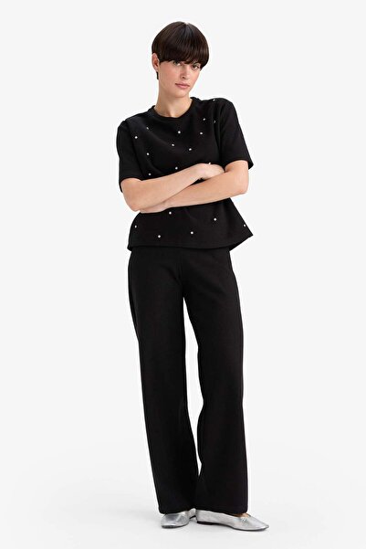 DeFacto Straight Fit Wide Leg Pants G1585Ax25Wn