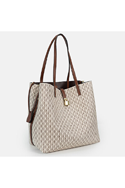 chch New Large Capacity Tote Bag with Locking Clasp Stylish Shopping Bag for Everyday Commuting