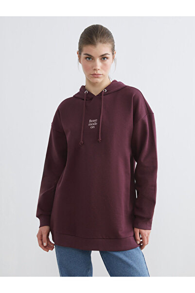 LC Waikiki LCW Скромна дамска качулка с принт