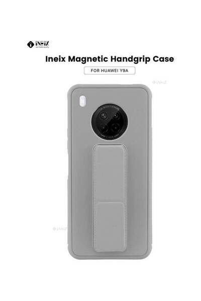 ineix 3-in-1 Magnetic Wrist Strap Hand Grip with Stand Case Cover for Huawei Y9A