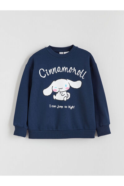 LC Waikiki LCW Kids okrugla kragna Cinnamoroll Štampano Debeli dukserac za de...