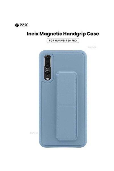 ineix جراب واقٍ 3 في 1 مزود بحزام معصم مغناطيسي وحامل لهاتف Huawei P20 Pro