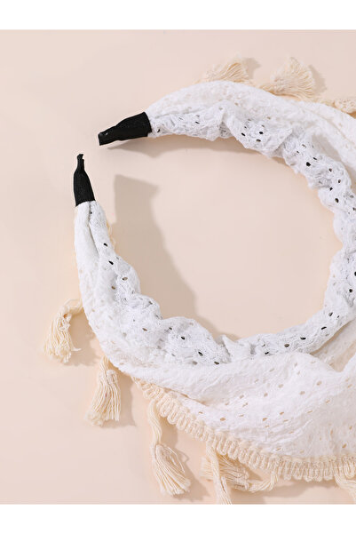 Take Two By Styli Triangle Headscarf with Tassel Trim