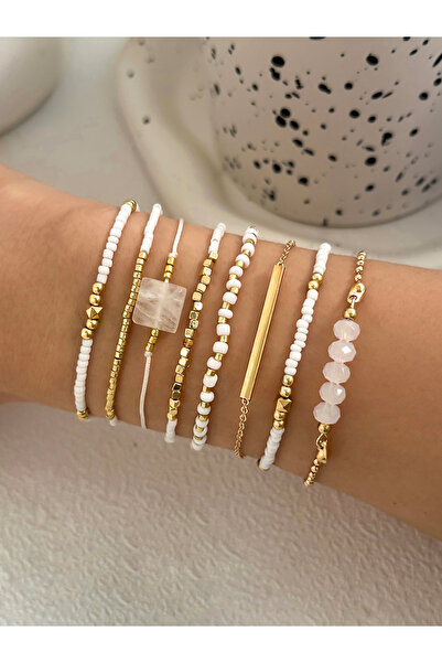 Take Two By Styli مجموعة من 8 أساور من الخرز