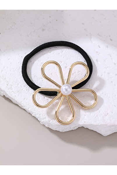 Take Two By Styli Set of 3 - Flower Shape Faux Pearl Hair Tie