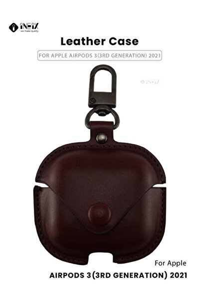 ineix Leather Protection Case Cover For Apple AirPods 3 (3Rd Greneration) 2021