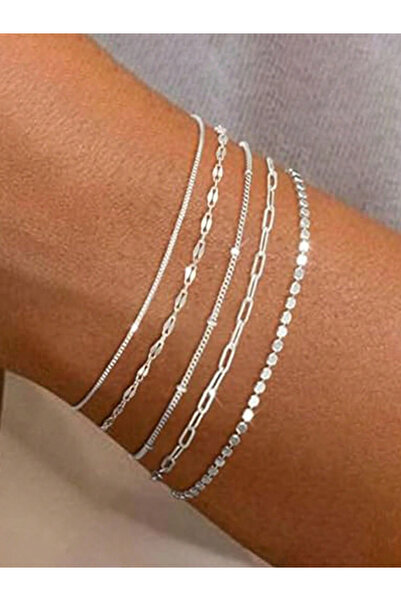 Take Two By Styli Set of 5 - Assorted Link Bracelets