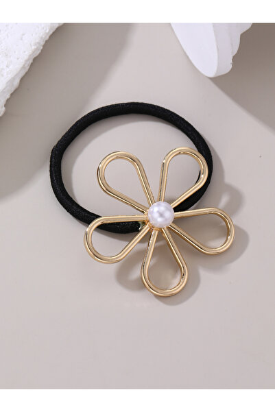 Take Two By Styli Set of 3 - Flower Shape Faux Pearl Hair Tie