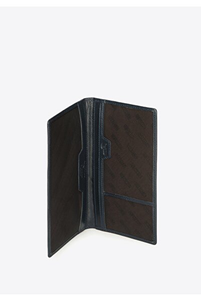 Wittchen Men's Passport Case, Navy Blue Patent Leather, Navy Blue Patent Leather