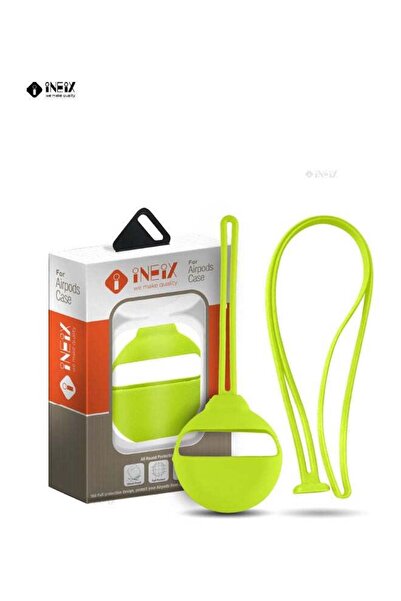 ineix Silicone Case Cover With Hand & Neck Strap For Huawei FreeBuds 3 Flourescent