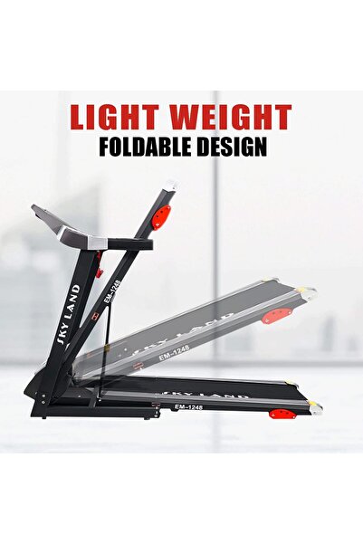 SKY LAND Smart Treadmill EM-1248, 4HP Peak, FS App, 12 Programs, 120x40cm, 100KG Capacity