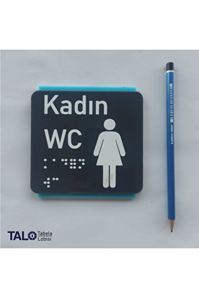 Tabela Lobisi Kapı isimliği - Kadın wc - Pleksi - Yönlendirme Tabelası Levhas...