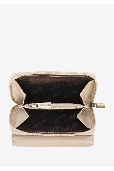 Wittchen Women's Smooth Leather Wallet, Double-Sided, Small, Cream, Leather