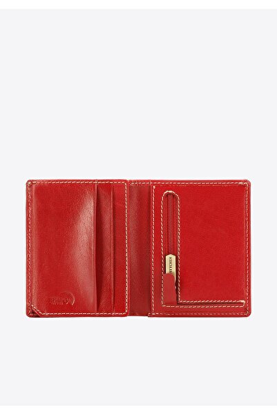 Wittchen Men's Leather Wallet, Red, Stitched, Genuine Leather
