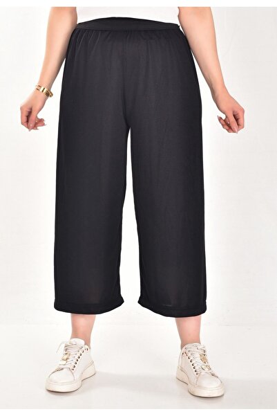 By Piera Jarse Women's Trouser Skirt Shaped Underwear Lining Ankle Length Black