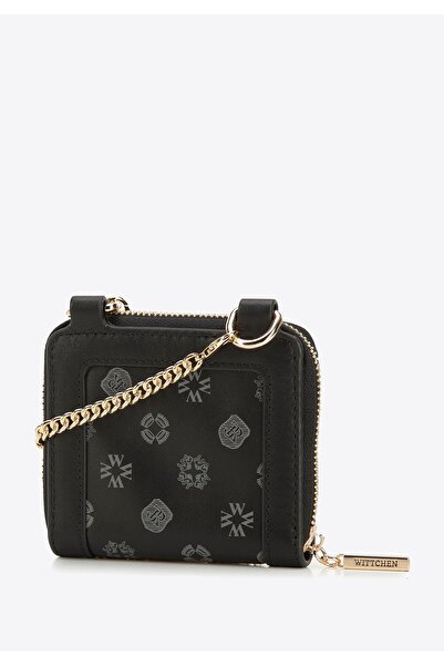 Wittchen Women's Leather Wallet on Chain, Black, Leather
