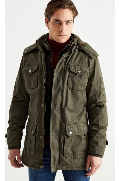 Malkan Dynamo İçi Kürklü Astarlı Erkek Kaban