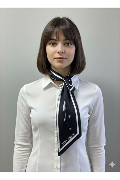 tarzınısec Ataturk Silhouette and Signature 3-Piece Set Tie / Scarf / Kerchief