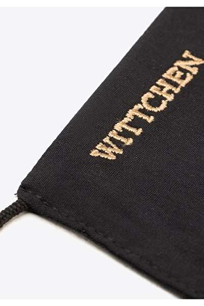 Wittchen Mască bărbătească din bumbac cu logo auriu, neagră, bumbac