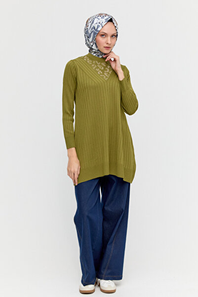 Setrms Leopar Desenli Sim Detaylı Tunik