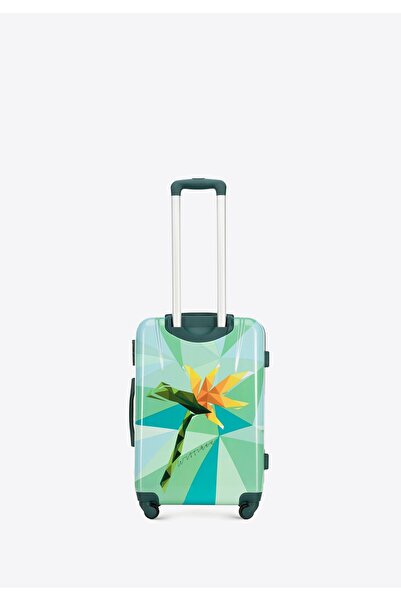 Wittchen Men's Medium ABS Suitcase with Print Green and Blue Green and Blue ABS