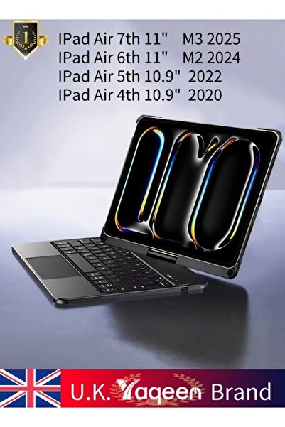 yaqeen Magic Keyboard Case For iPad Air 11 Inch (M2) & iPad Pro 11 Inch (1st/2nd/3rd/4th Gen)