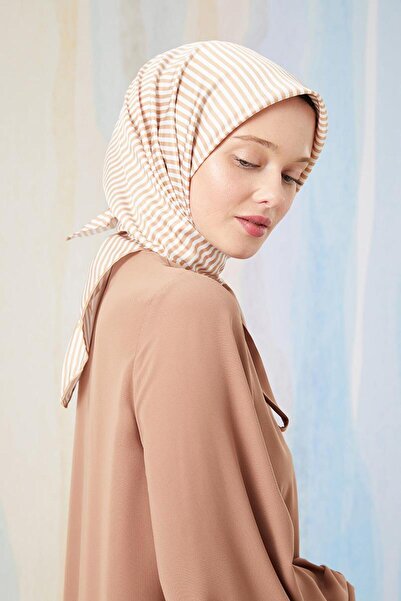 Levidor Ψηφιακό κασκόλ με ρίγες από άμμο