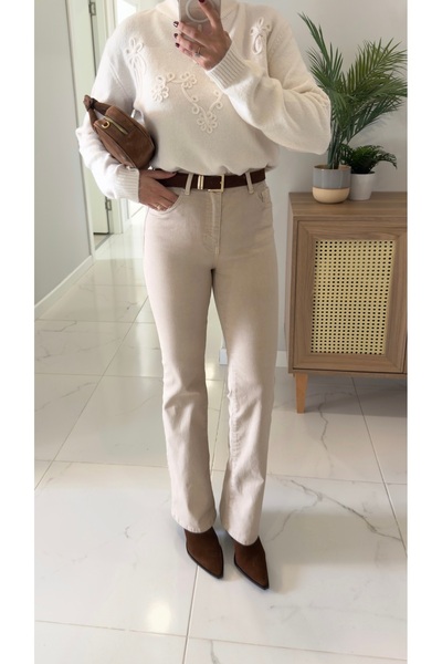 BİRCANÇİL Blugi evazați Rino bej