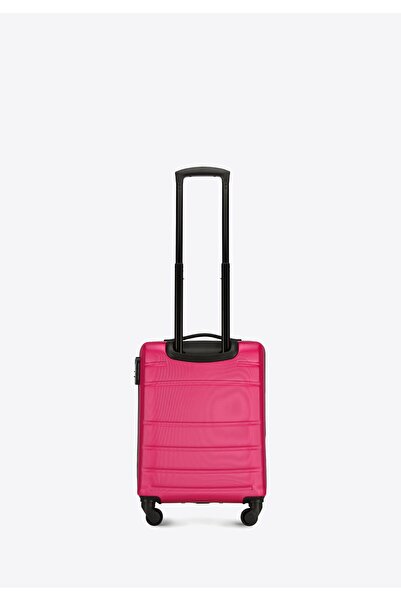 Wittchen Men's Pink Ribbed ABS Cabin Suitcase