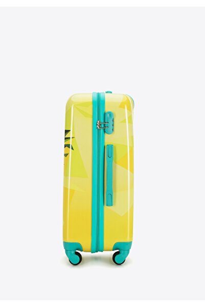 Wittchen Men's Medium ABS Suitcase with Print Yellow ABS