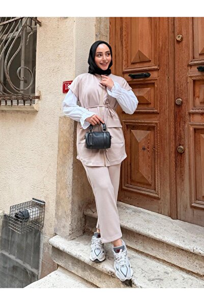 Moda Krash Vest and Pants Combination 2-Piece Set