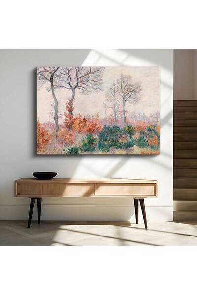 Generic Brand Blanche Hoschedé-Monet Pictură pe pânză cu peisaj colorat cu co...