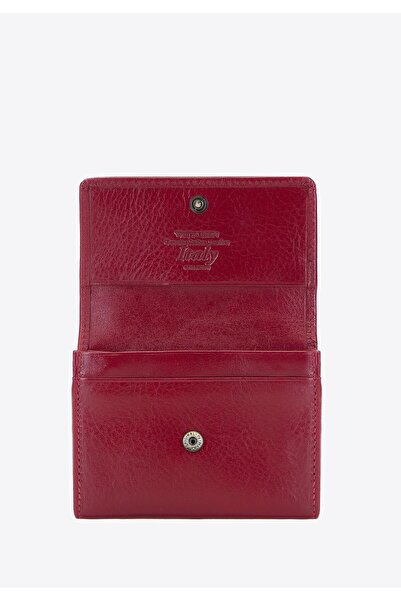 Wittchen Women's Leather RFID Wallet with Snap Closure, Red, Leather
