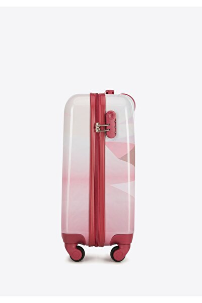 Wittchen Men's ABS Cabin Suitcase with Print Pink ABS
