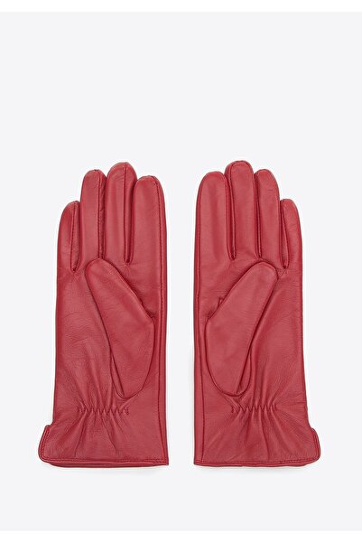 Wittchen Women's Leather Gloves Smooth Red Leather