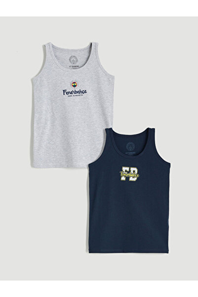 LC Waikiki Vizyon New Season Crew Neck Printed Boys' Undershirt 2-Pack