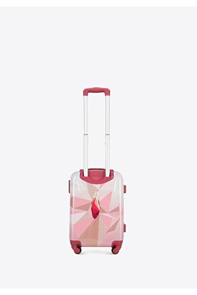 Wittchen Men's ABS Cabin Suitcase with Print Pink ABS