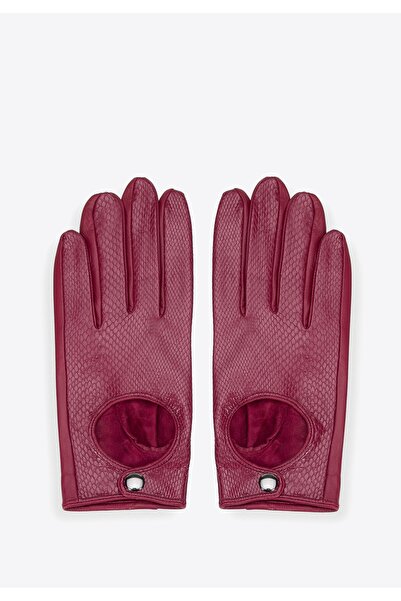Wittchen Women's Leather Car Gloves Classic Carmine Leather